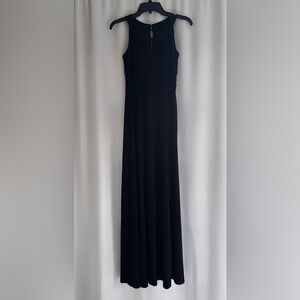 Signature by Sangria Black Sleeveless Gown
